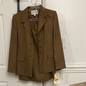 Tan Women's Blazer and skirt set